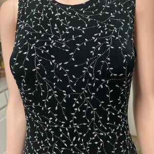 Elegant Black and Silver Women's Dress